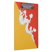 ブータン国旗が貼られた愛国的なクリップボード クリップボード (右)