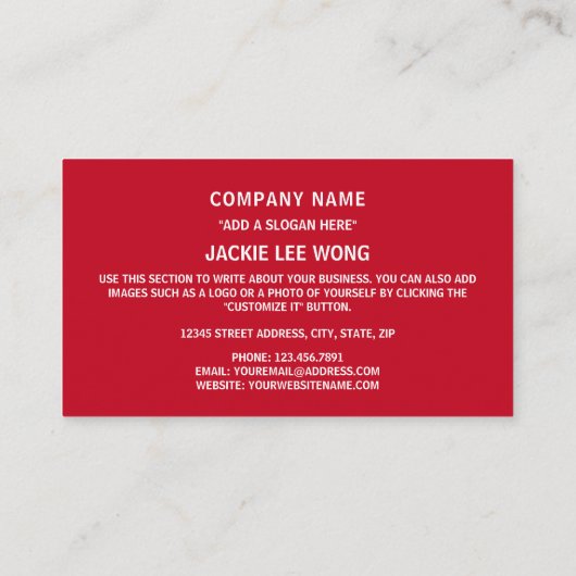 ブータン国旗と国章、ブータン国旗 名刺 (裏面)