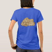ブータン国旗と地図dk Tシャツ (裏面)