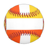 ブータン国旗と軍服の愛国心 野球ボール (裏面)