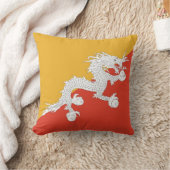 ブータン国旗のアメリカンモジョピロー クッション (ブランケット)