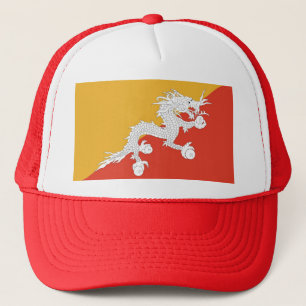 ブータン国旗の帽子 キャップ