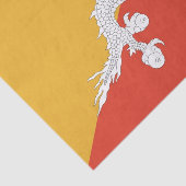 ブータン国旗を持つ愛国的ティッシュペーパー 薄葉紙 (詳細)