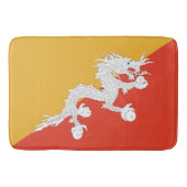 ブータン国旗を掲げた大浴場 バスマット (正面)
