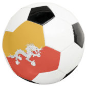ブータン国旗を掲げた愛国的なサッカーボール サッカーボール (3/4)