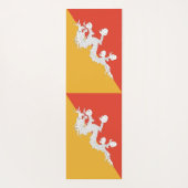 ブータン国旗を掲げた愛国的なヨガマット ヨガマット (裏面)