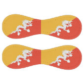 ブータン国旗を掲げた愛国的ソフトボール ソフトボール (パネル)