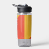 ブータン国旗を掲げた水瓶 ウォーターボトル (右面)