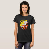 ブータン国旗ブータン2 Tシャツ (正面フル)