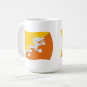 ブータン国旗マグカップ コーヒーマグカップ (正面左)