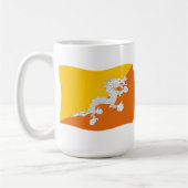 ブータン国旗マグカップ コーヒーマグカップ (左)