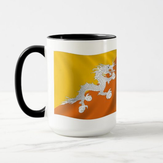 ブータン国旗マグカップ マグカップ (左)