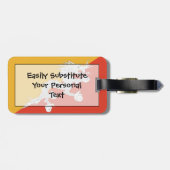 ブータン国旗簡単ID個人 ラゲッジタグ (裏面横)