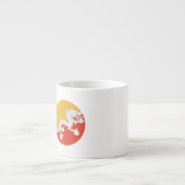 ブータン国旗 エスプレッソカップ (正面)