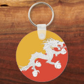 ブータン国旗 キーホルダー (正面)