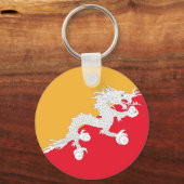 ブータン国旗 キーホルダー (正面)