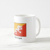ブータン国旗 コーヒーマグカップ (正面右)