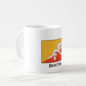 ブータン国旗 コーヒーマグカップ (正面左)