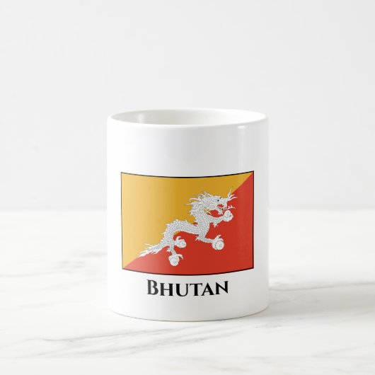 ブータン国旗 コーヒーマグカップ (中央)