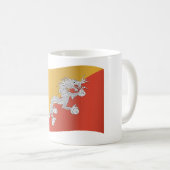 ブータン国旗 コーヒーマグカップ (正面右)