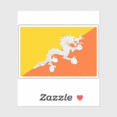 ブータン国旗 シール (シート)