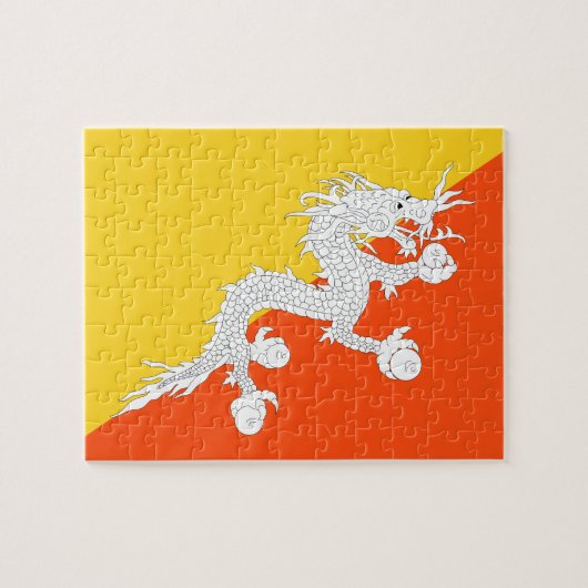 ブータン国旗 ジグソーパズル (横)