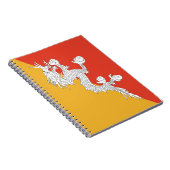 ブータン国旗 ノートブック (右側)