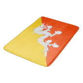 ブータン国旗(ブータン) (サンダー・ドラゴン) バスマット (アングル)