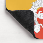 ブータン国旗 マウスパッド (コーナー)