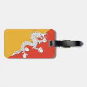 ブータン国旗 ラゲッジタグ (裏面横)