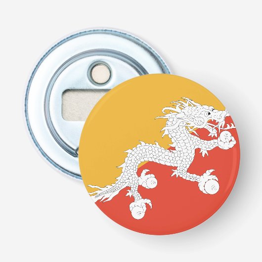 ブータン国旗 栓抜き (正面)