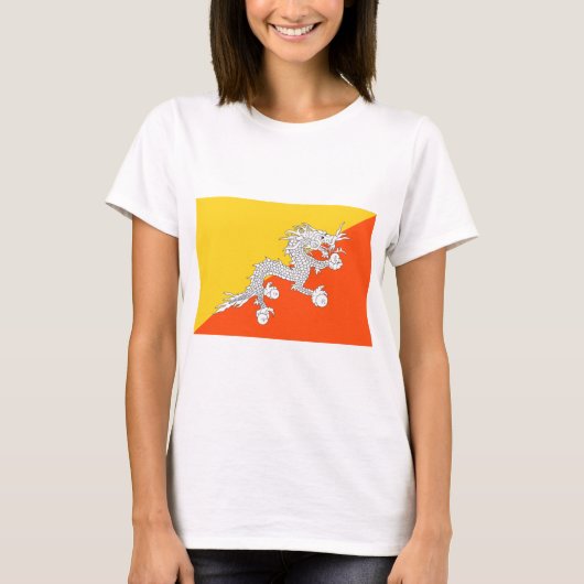 ブータン国旗 Tシャツ (正面)
