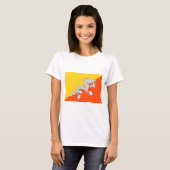 ブータン国旗 Tシャツ (正面フル)