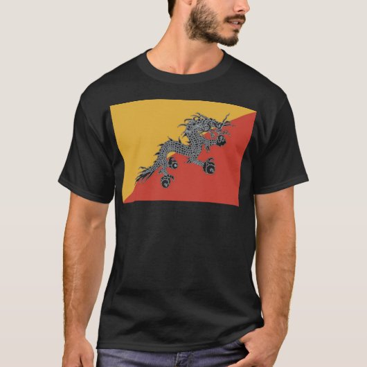 ブータン国旗 Tシャツ (正面)