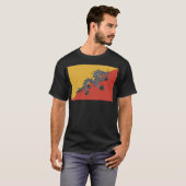 ブータン国旗 Tシャツ (正面フル)