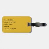 ブータン地方の美しい農業景観 ラゲッジタグ (裏面横)