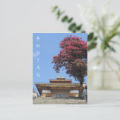 ブータン寺院の生活 ポストカード (スタンド正面)