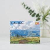 ブータン東部の山の農場 – ヒマラヤ ポストカード (スタンド正面)