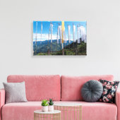 ブータン東部の祈りの言葉の国旗 キャンバスプリント (インサイチュ (リビング))