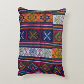 ブータン織物 アクセントクッション (裏面(縦))