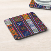 ブータン織物 コースター (左側)