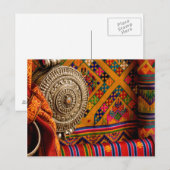 ブータン織物 ポストカード (正面/裏面)