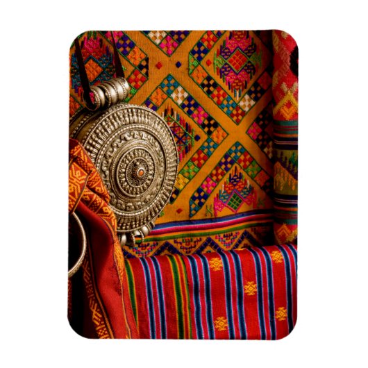 ブータン織物 マグネット (縦)