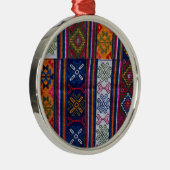ブータン織物 メタルオーナメント (右)