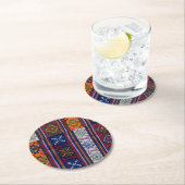 ブータン織物 ラウンドペーパーコースター (インサイチュ)