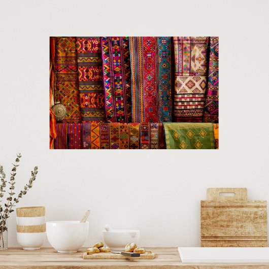 ブータン製の販売用ファブリック ポスター (キッチン)