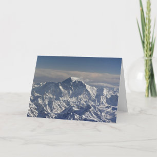 ブータン。エベレスト山の永遠の雪 カード