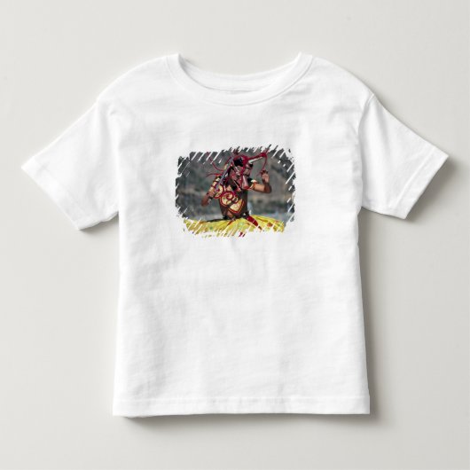 ブータン、ティンプー。幅広い種類の トドラーTシャツ (正面)