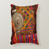 ブータン·ファブリック アクセントクッション (正面(垂直))