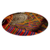 ブータン·ファブリック カッティングボード (角)